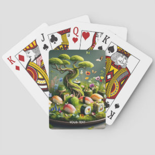 Baraja De Cartas Fantástico paisaje japonés de sushi lindo