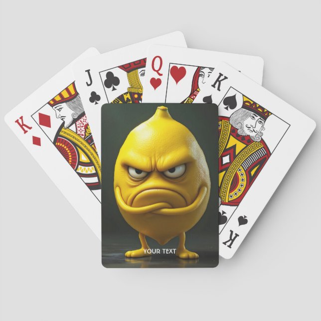Baraja De Cartas Fantasy Cuse Angry Looking Lemon (Reverso)
