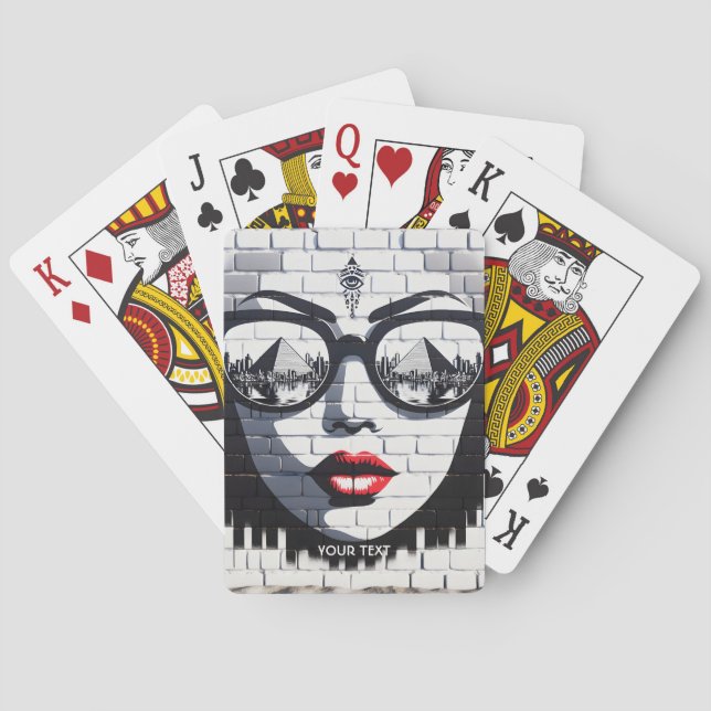 Baraja De Cartas Fantasy Cuse Face Wall Egypt (Reverso)