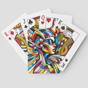 Baraja De Cartas Fantasy Cute abstrae mujer surrealista