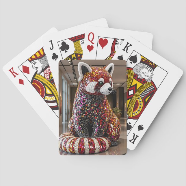 Baraja De Cartas Fantasy Cute Art Deco Panda (Reverso)
