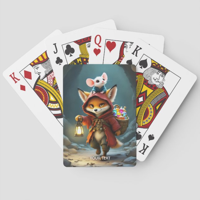 Baraja De Cartas Fantasy Cute Baby Fox Mouse (Reverso)