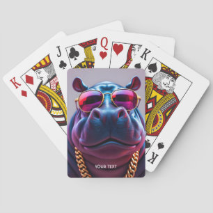 Baraja De Cartas Fantasy Cute Big Hyppo Glass