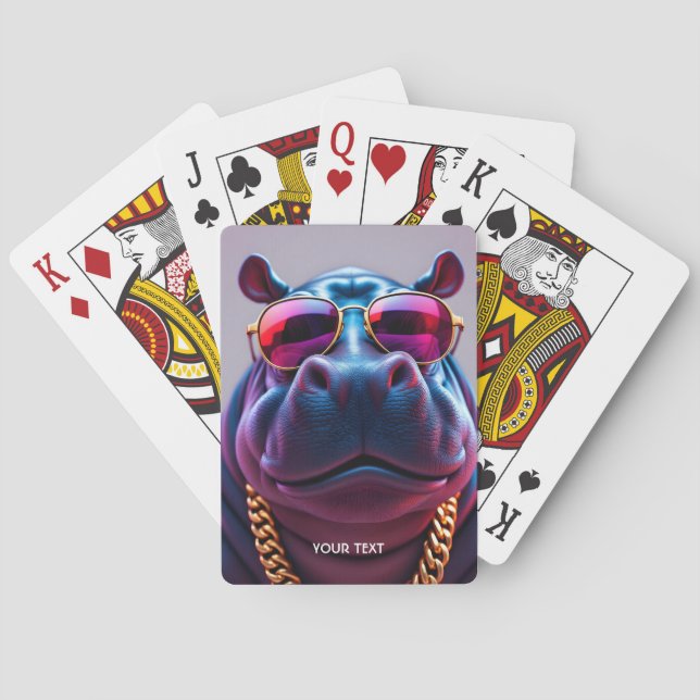 Baraja De Cartas Fantasy Cute Big Hyppo Glass (Reverso)