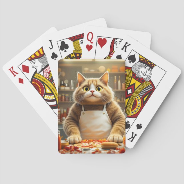 Baraja De Cartas Fantasy Cute Big Oyes Cat (Reverso)
