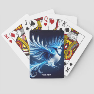 Baraja De Cartas Fantasy Cute Blue Flying Bird