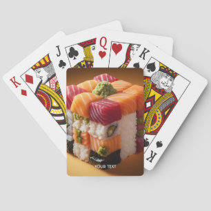 Baraja De Cartas Fantasy Cute cuestan sushi pequeño cubo