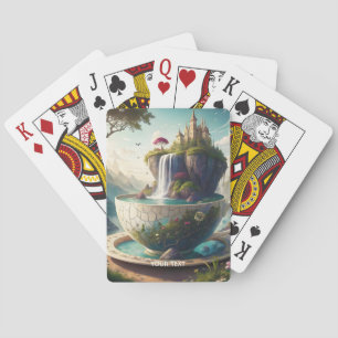 Baraja De Cartas Fantasy Cute Cup Castle Lake