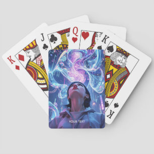 Baraja De Cartas Fantasy Cute Cyber Town Chica