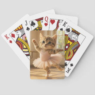 Baraja De Cartas Fantasy Cute Kitten Pequeña Ballerina