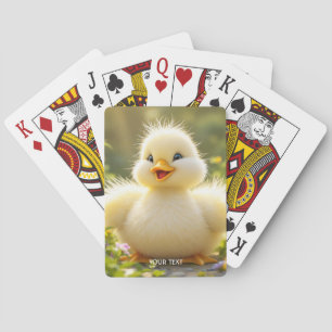 Baraja De Cartas Fantasy Cute Laughing Pato Fluffy