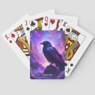 Baraja De Cartas Fantasy Cute Lavender Raven Sunset