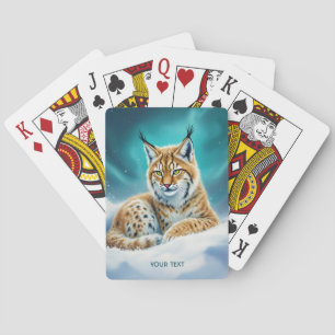 Baraja De Cartas Fantasy Cute Lynx Cub Winter