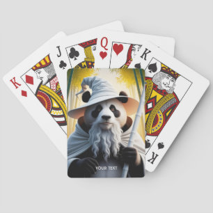 Baraja De Cartas Fantasy Cute Old Panda Wizard