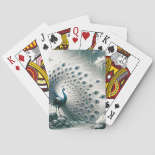 Baraja De Cartas Fantasy Cute Peacock Rain Tree