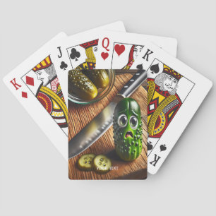 Baraja De Cartas Fantasy Cute Pickles Board Jar
