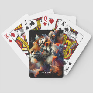 Baraja De Cartas Fantasy Cute Resumen Cabeza de tigre