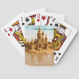 Baraja De Cartas Fantasy Cute Sand Castle Beach