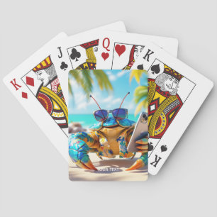 Baraja De Cartas Fantasy Cute Shell Crab Beach