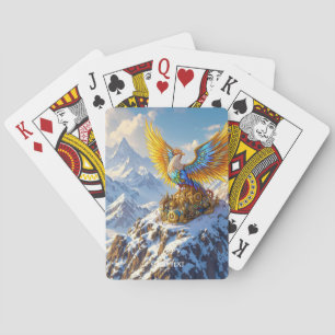 Baraja De Cartas Fantasy Cute Steampunk Mountains Phoenix