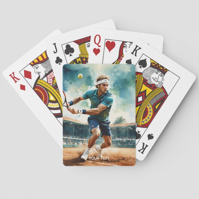 Baraja De Cartas Fantasy Cute Tennis Player Ball (Reverso)
