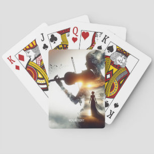 Baraja De Cartas Fantasy Cute Violin Chica Sun