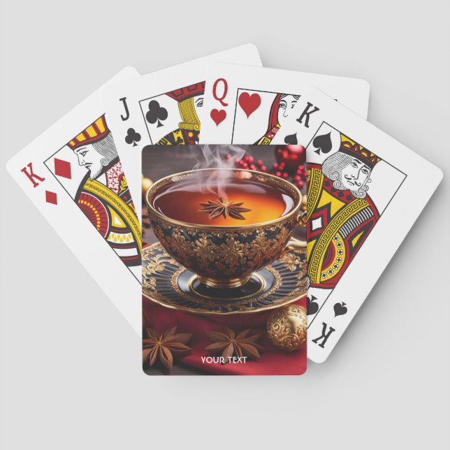 Baraja De Cartas Fantasy Cute Vivid Cup Tea Navidades (Reverso)