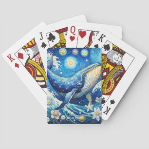 Baraja De Cartas Fantasy Cute Whale Stars Sea