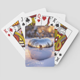 Baraja De Cartas Fantasy Cute Winter Snow Apple