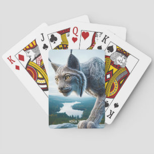 Baraja De Cartas Fantasy Cute Wired Lynx Forest