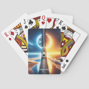 Baraja De Cartas Fantasy Cute Zipper Night Day