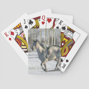 Baraja De Cartas Fantasy Horses: Winter Wonderland