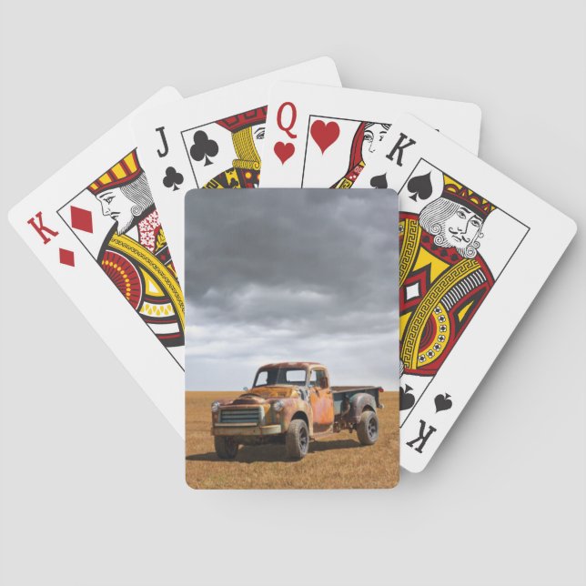 Baraja De Cartas Farms | Old Truck in Field (Reverso)