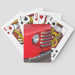 Baraja De Cartas Faro clásico del camión rojo