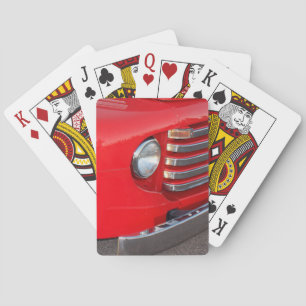 Baraja De Cartas Faro clásico del camión rojo