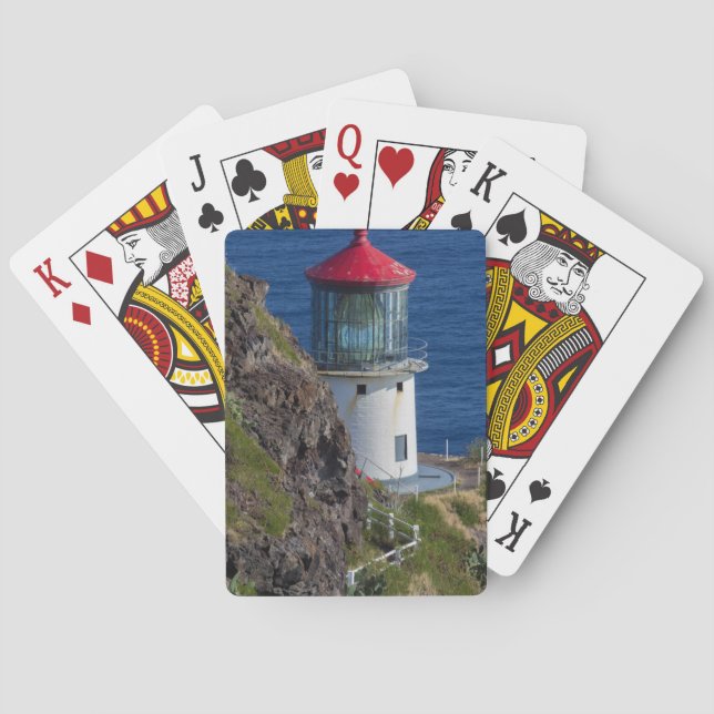 Baraja De Cartas Faro costero, Hawaii (Reverso)