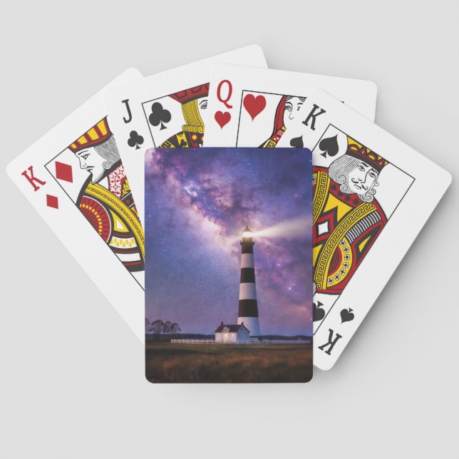 Baraja De Cartas Faro de Bodie — Outer Banks (Reverso)