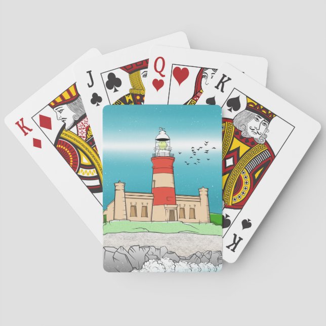 Baraja De Cartas Faro de Cape Agulhas (Reverso)
