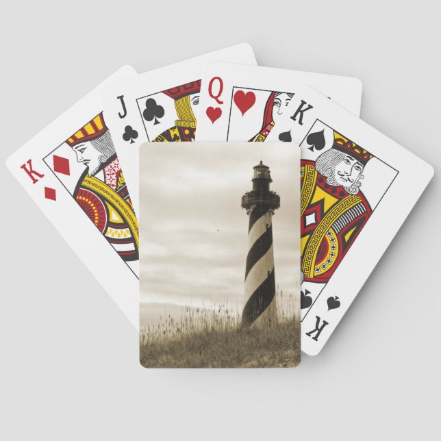 Baraja De Cartas Faro de Cape Hatteras (Reverso)