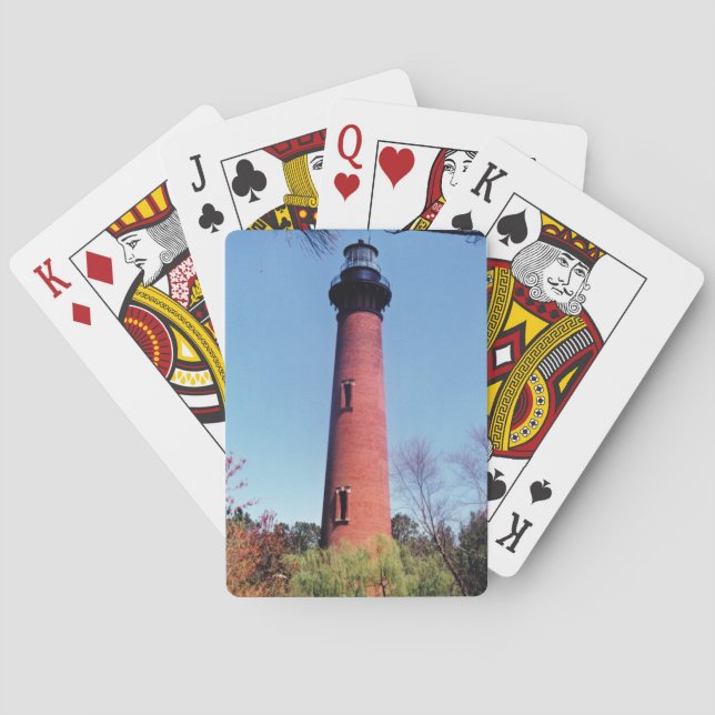 Baraja De Cartas Faro de Currituck (Reverso)