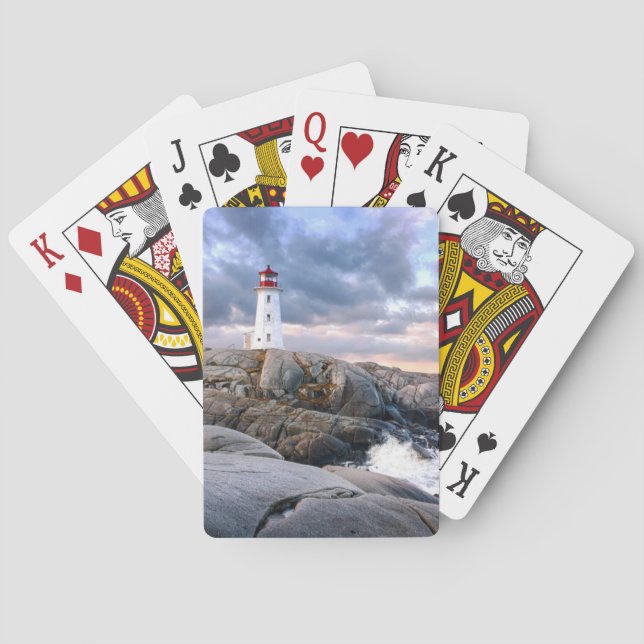 Baraja De Cartas Faro de la ensenada de Peggy (Reverso)