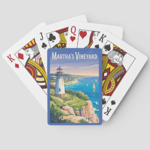 Baraja De Cartas Faro de Martha's Vineyard Massachusetts Viajes