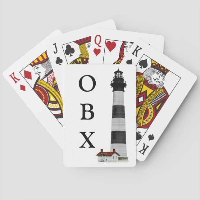 Baraja De Cartas Faro de OBX (Reverso)