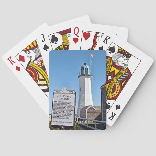 Baraja De Cartas Faro de Scituate, Massachusetts (Reverso)
