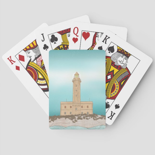 Baraja De Cartas Faro de Vieste Italia (Reverso)