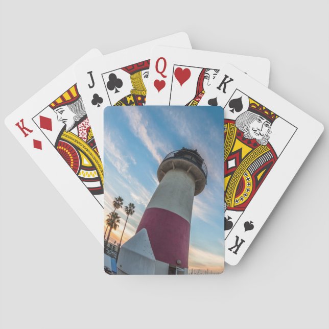 Baraja De Cartas Faro en el puerto de Oceanside (Reverso)