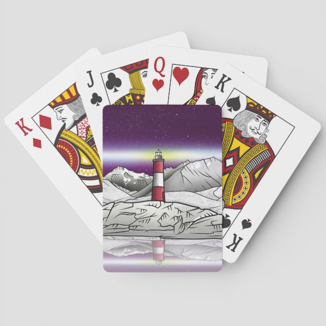 Baraja De Cartas Faro Les Eclaireurs en el sur de Argentina (Reverso)