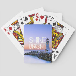 Baraja De Cartas Faro Pastel Sunset Shine Bright Rocky Beach