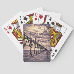 Baraja De Cartas Faro y muelle Grand Haven