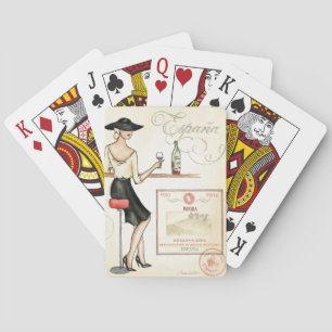 Baraja De Cartas Fashionista del vino